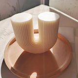 U Shaped Stripe Silicone Candle Molds