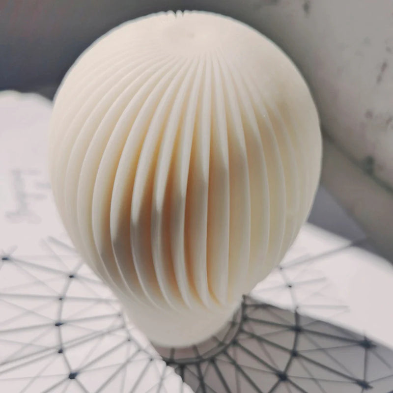 Spiral Balloon Design Silicone Candle Mold