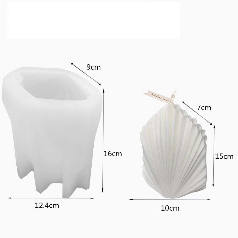 Handcrafted Scallop-Shaped Candle Mold for Elegant Home Décor Candles molds