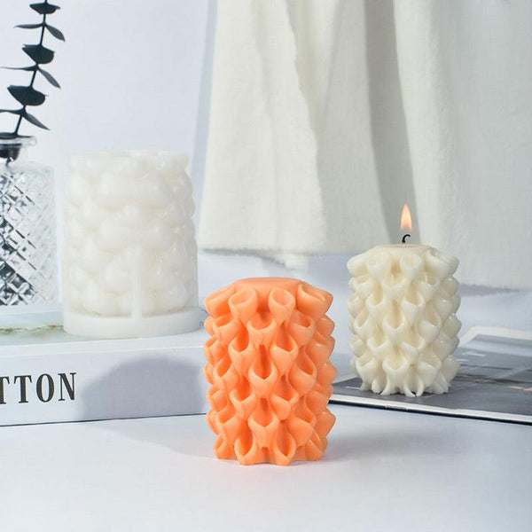 Flower Pillar Silicone Molds For Candle Making