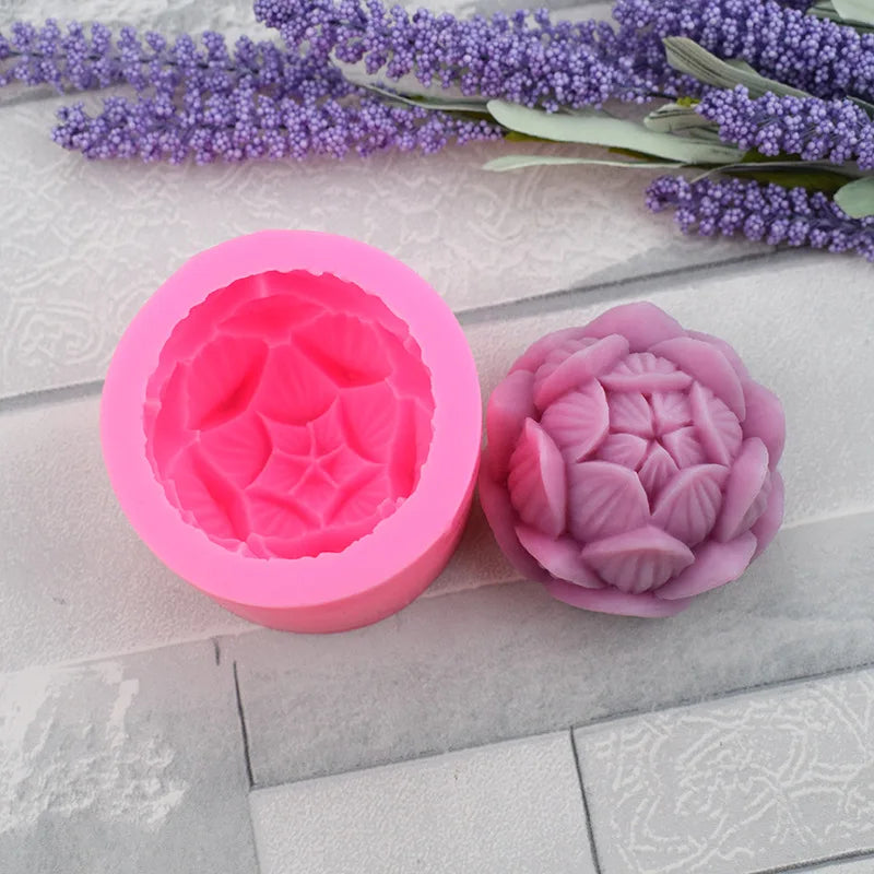 DIY 3D Lotus Bloom Candles Mold
