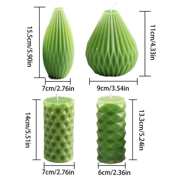 Honeycomb Candle Mold , Quadrilateral cylindrical candle mold, and Pear Shape Candle Mold Candles molds