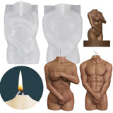 Human Half Body Silicone Mold Diy Shy Female Male Holding Hands Aroma Candles Mold Candles molds