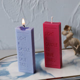 Light a Candle to save Time , Candle Quote Typo Scented Mold Candles molds