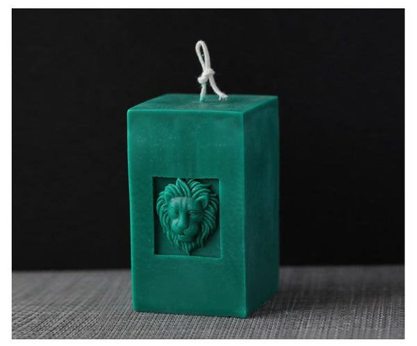 Lion Face Pillar Lion Head Candle Mold European Retro Style Candles molds