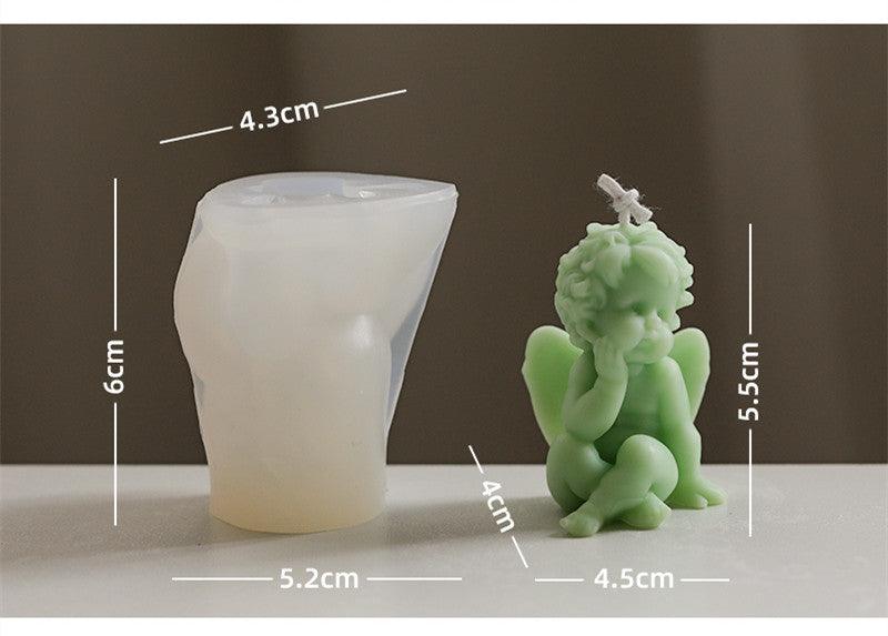 Little Angel Scented Candle Silicone Mold DIY Material Candles molds