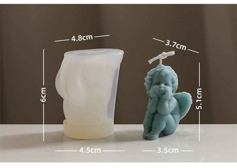 Little Angel Scented Candle Silicone Mold DIY Material Candles molds
