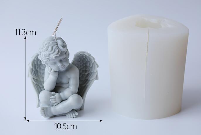 Lost in Thoughts Little Angel candle silicone mold Candles molds