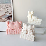 Love is in the Air: Heart Kiss Valentine's Day Candle Mold Candles molds