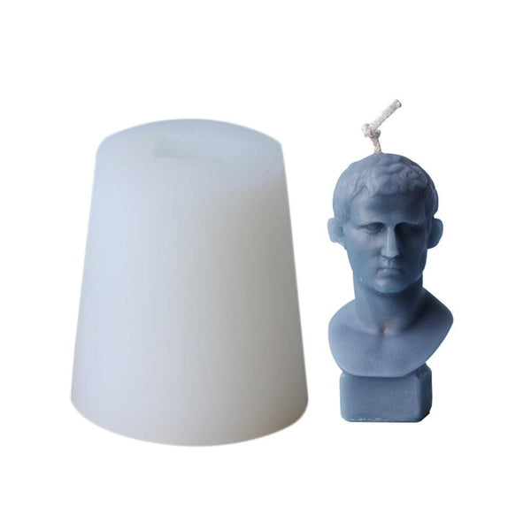 Marcus Vipsanius Agrippa Portrait Candle Mold - Unique Roman General Collectible Candles molds