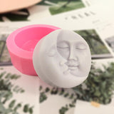 Moon face Silicone Candle Mold Candles molds