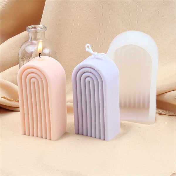 Arch Candle Mold Rainbow U Shaped