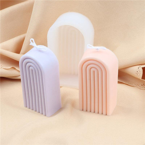 Arch Candle Mold Rainbow U Shaped