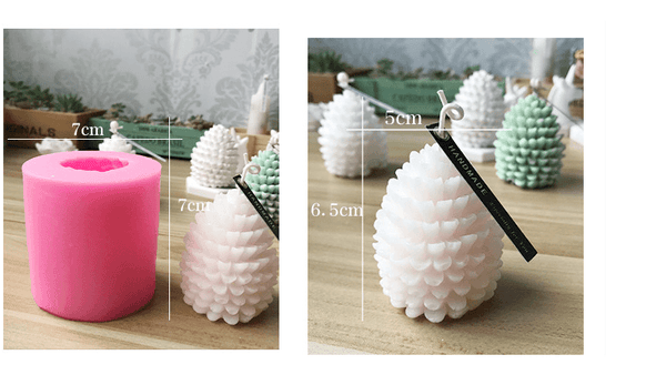 Pine cone candle silicone mold Candles molds