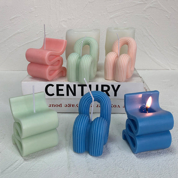 Revamp Decor with Geometric Sofa Chair Aromatherapy Candle Mold - Craft Unique Scents Candles molds