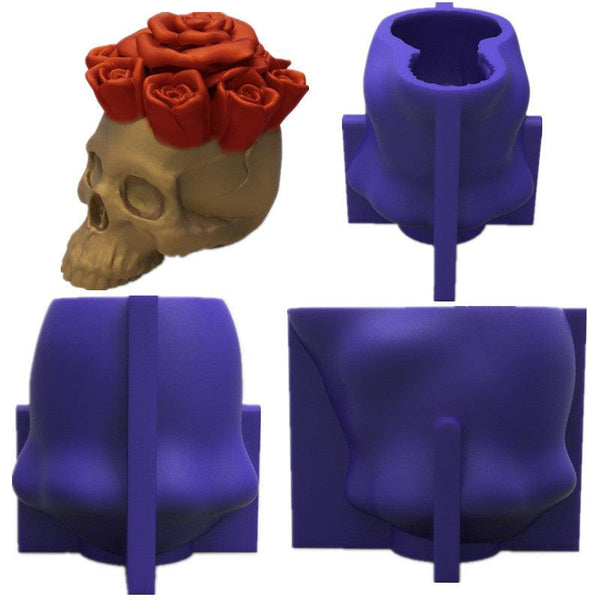 Rose Skull Silicone Candle Mold Candles molds