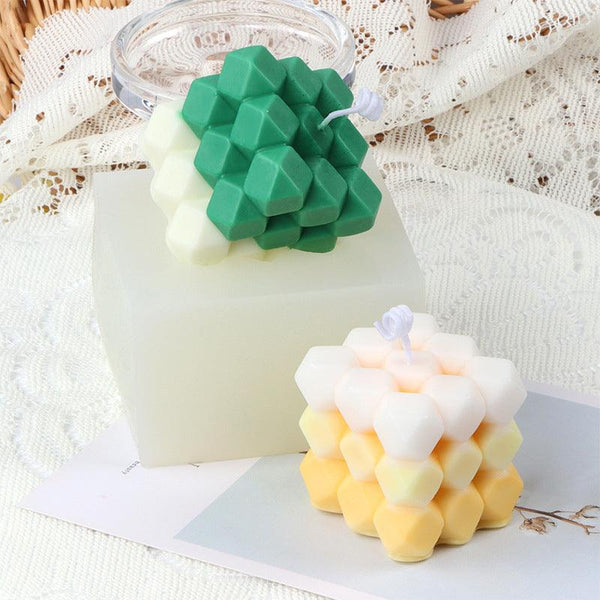 Rubik's Cube Diamond Face Aromatherapy Candle Mold Candles molds