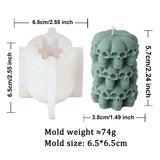 3D Skull Head Candle Molds