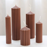 Classic Striped Pillar Candle Mold