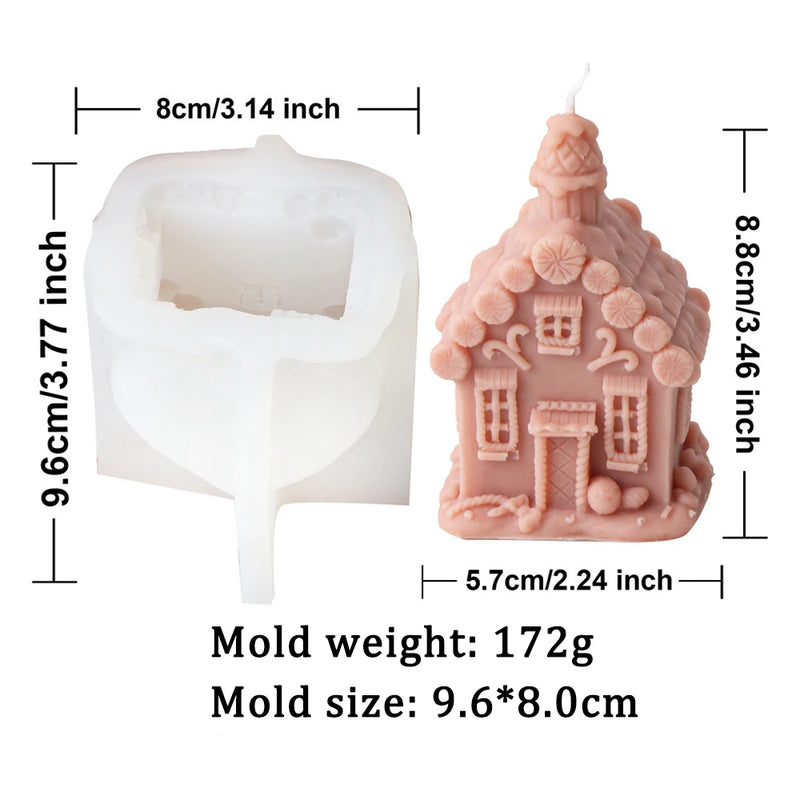 Candy House Silicone Candle Mold