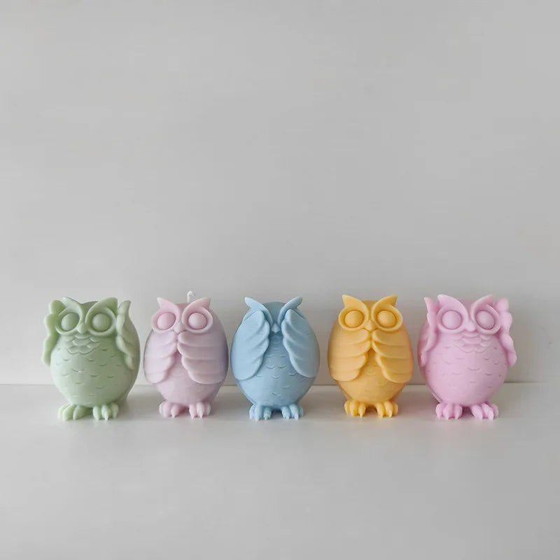 Cartoon Owl Silicone Candle Mold for DIY Aroma Candle