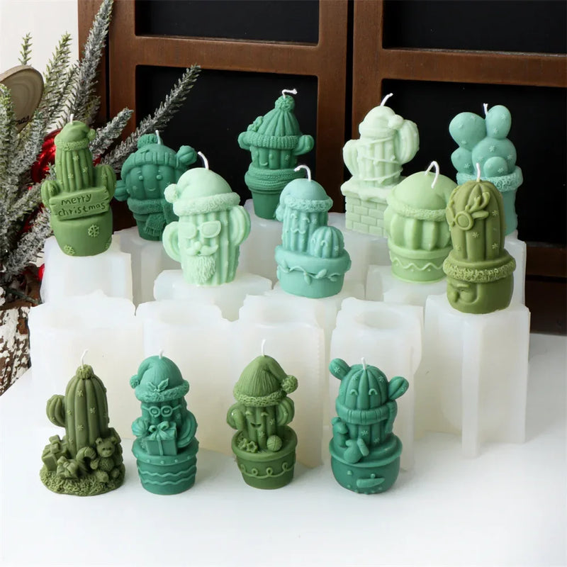 Christmas Cactus Silicone Candle Molds