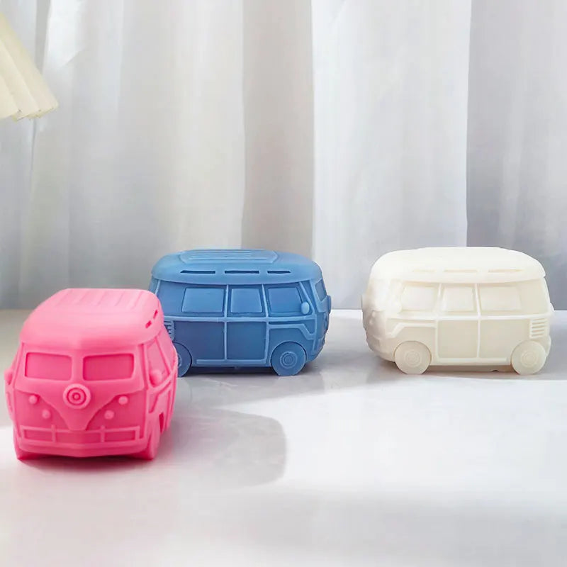 Retro Camper Van Silicone Candle Mold