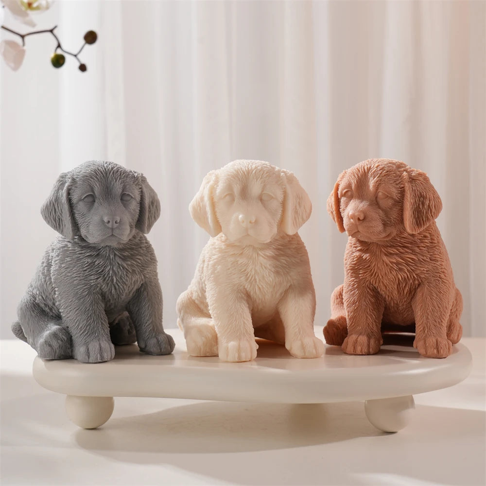 Golden Retriever Dog Candle Mold