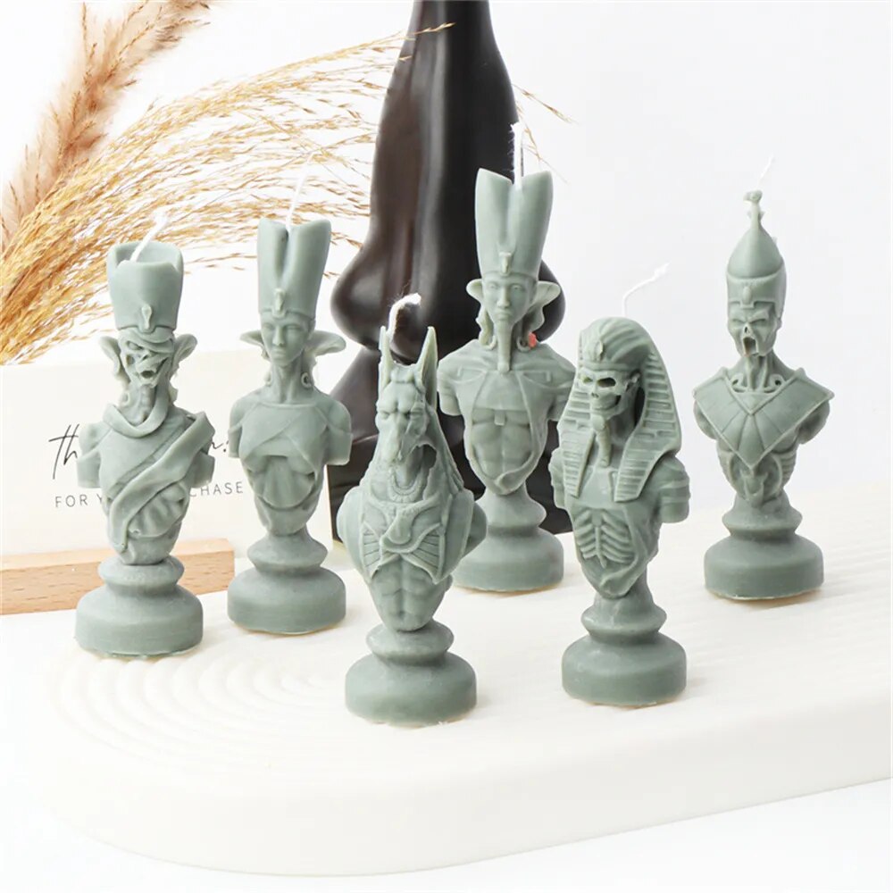 Ancient Greek Pharaoh Sacrificial Knight Candle Mold