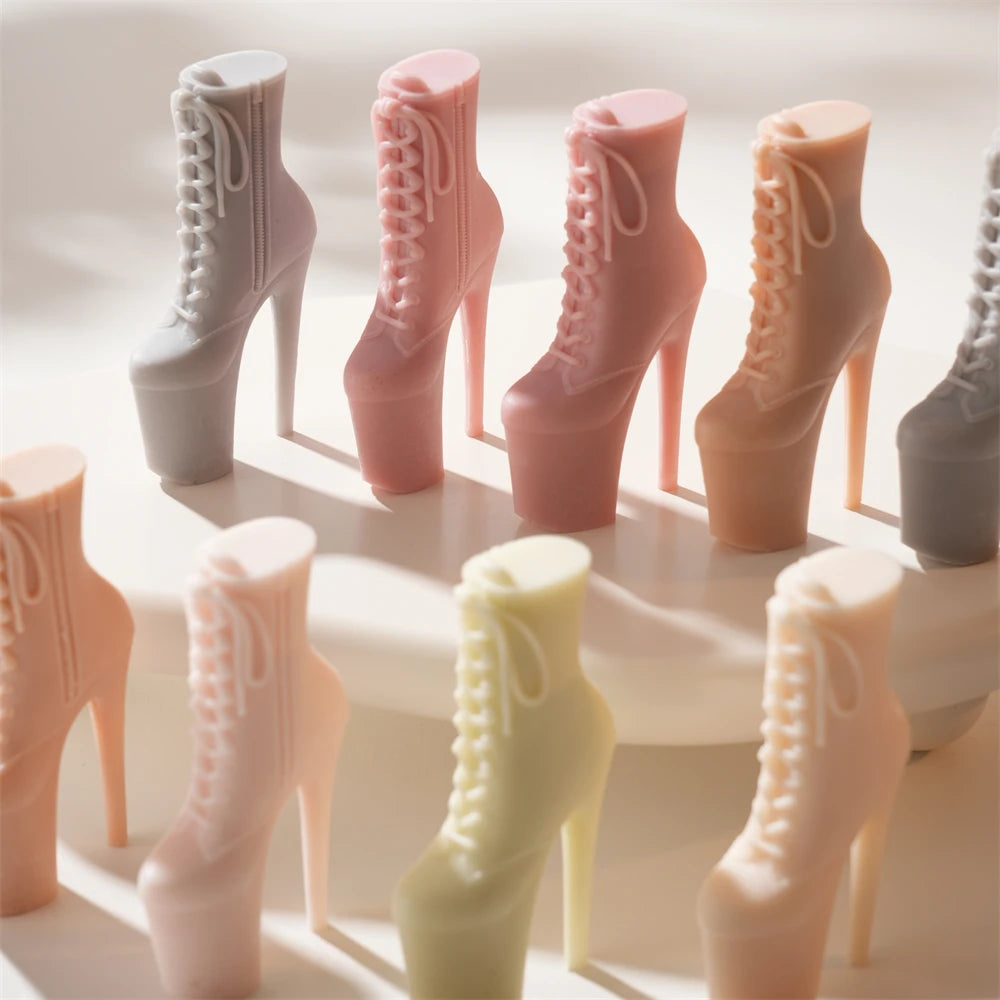 High Heel Platform Boot Candle Silicone Mold