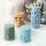 DIY Skull Candle Mold for Halloween Decor