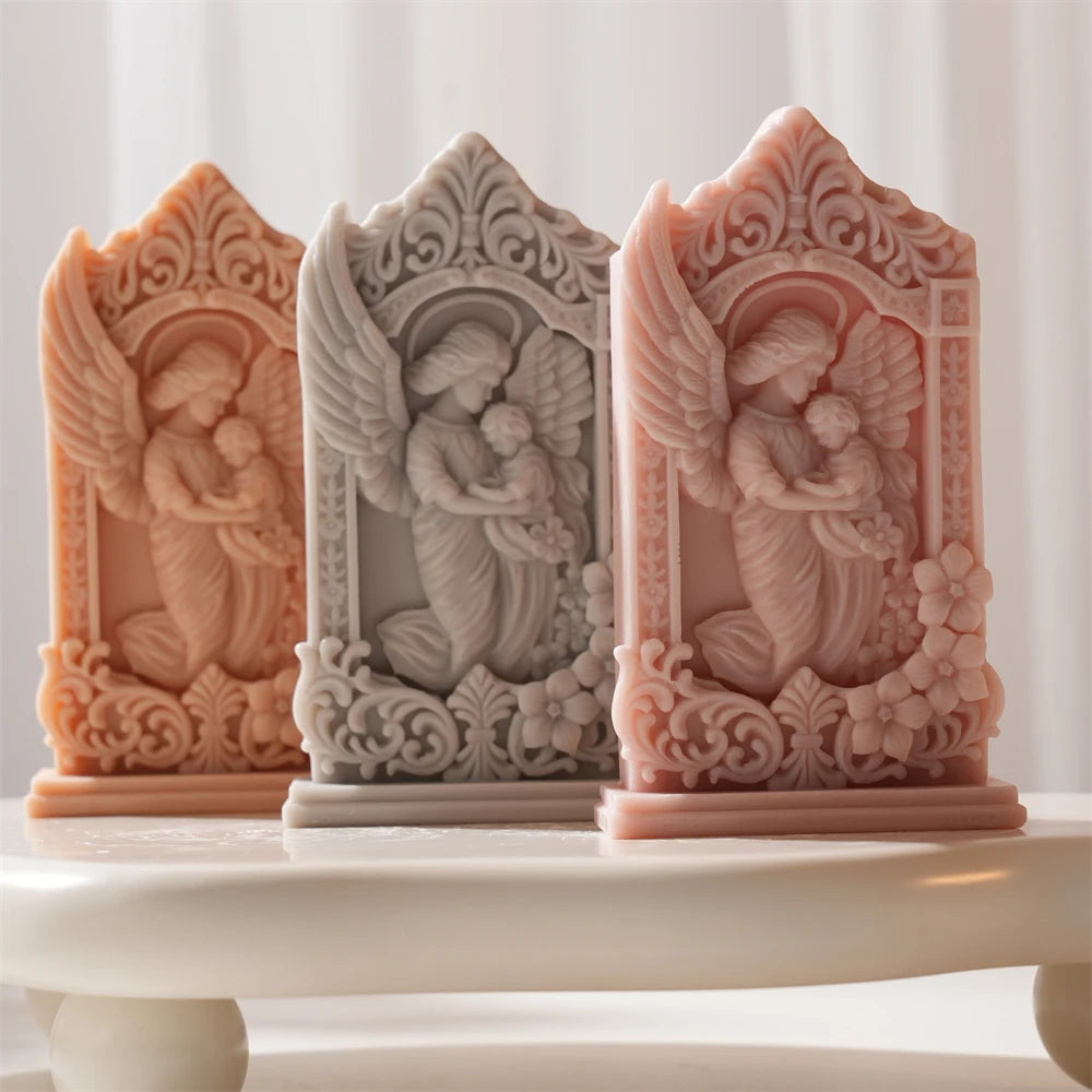 Mother and Baby Angel Silicone Candle Mold