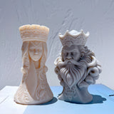 Chess King Queen Knight Rook Candle Mold