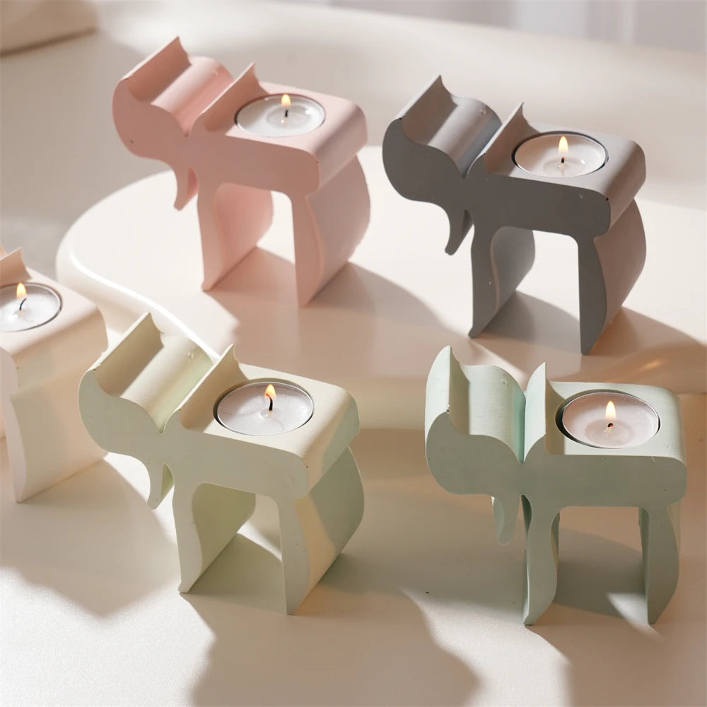 Chai Shabbat Candle Holder Silicone Mold