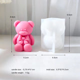 Bowtie Bear Silicone Candle Mold