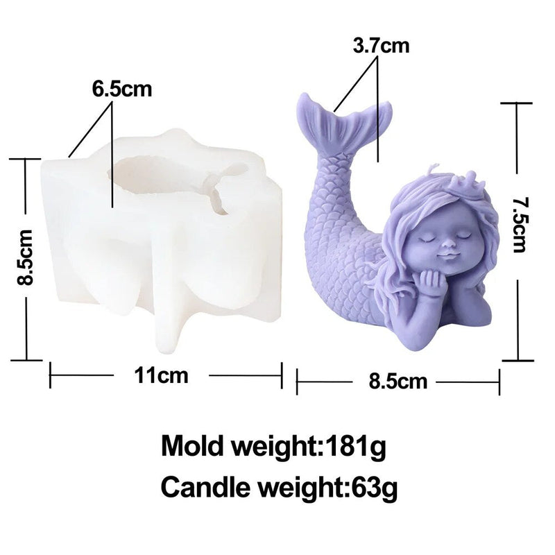 Mermaid Candle Mold