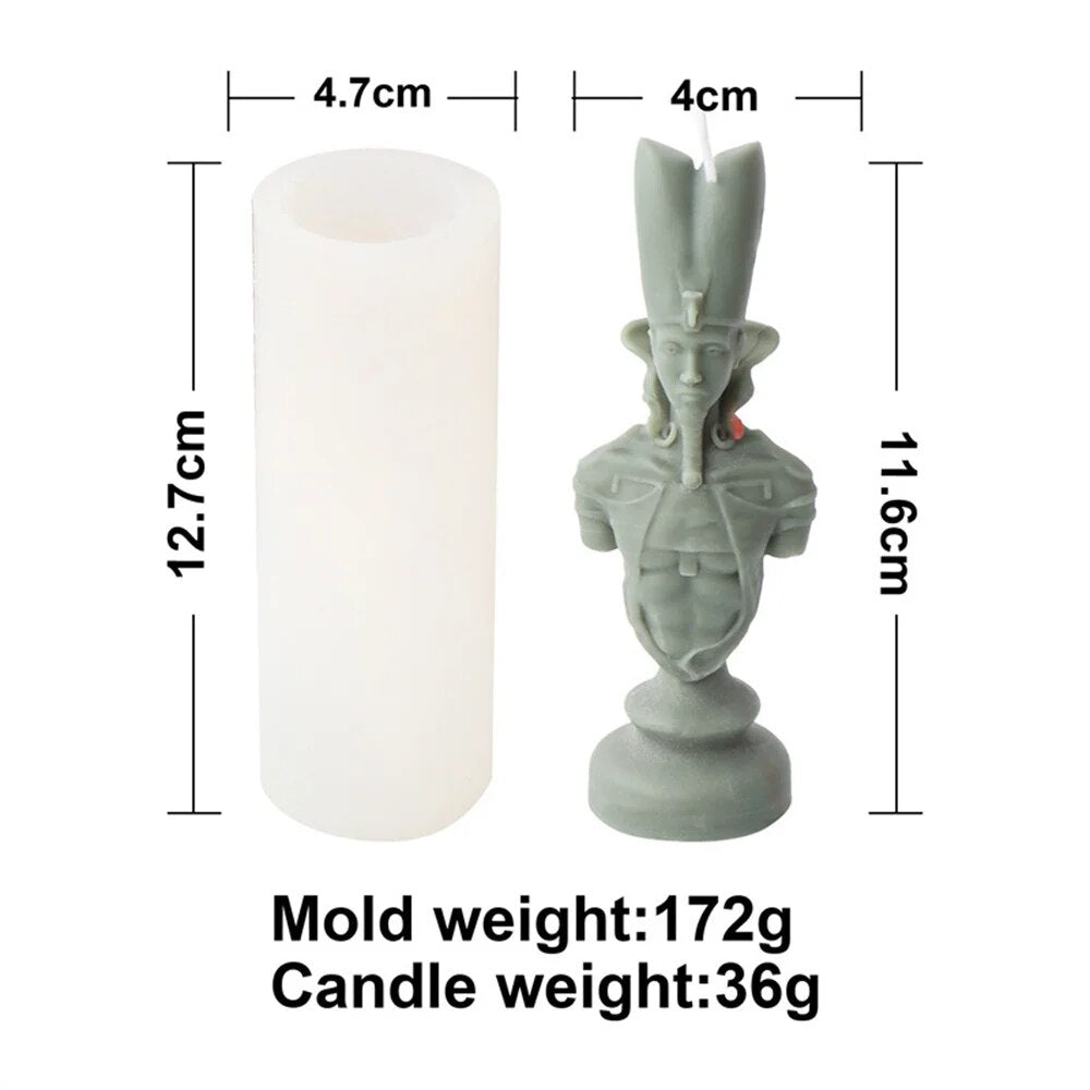Ancient Greek Pharaoh Sacrificial Knight Candle Mold