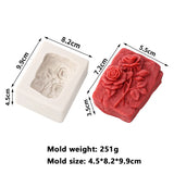 3D Flower Shape Scented Candle Silicone Mold