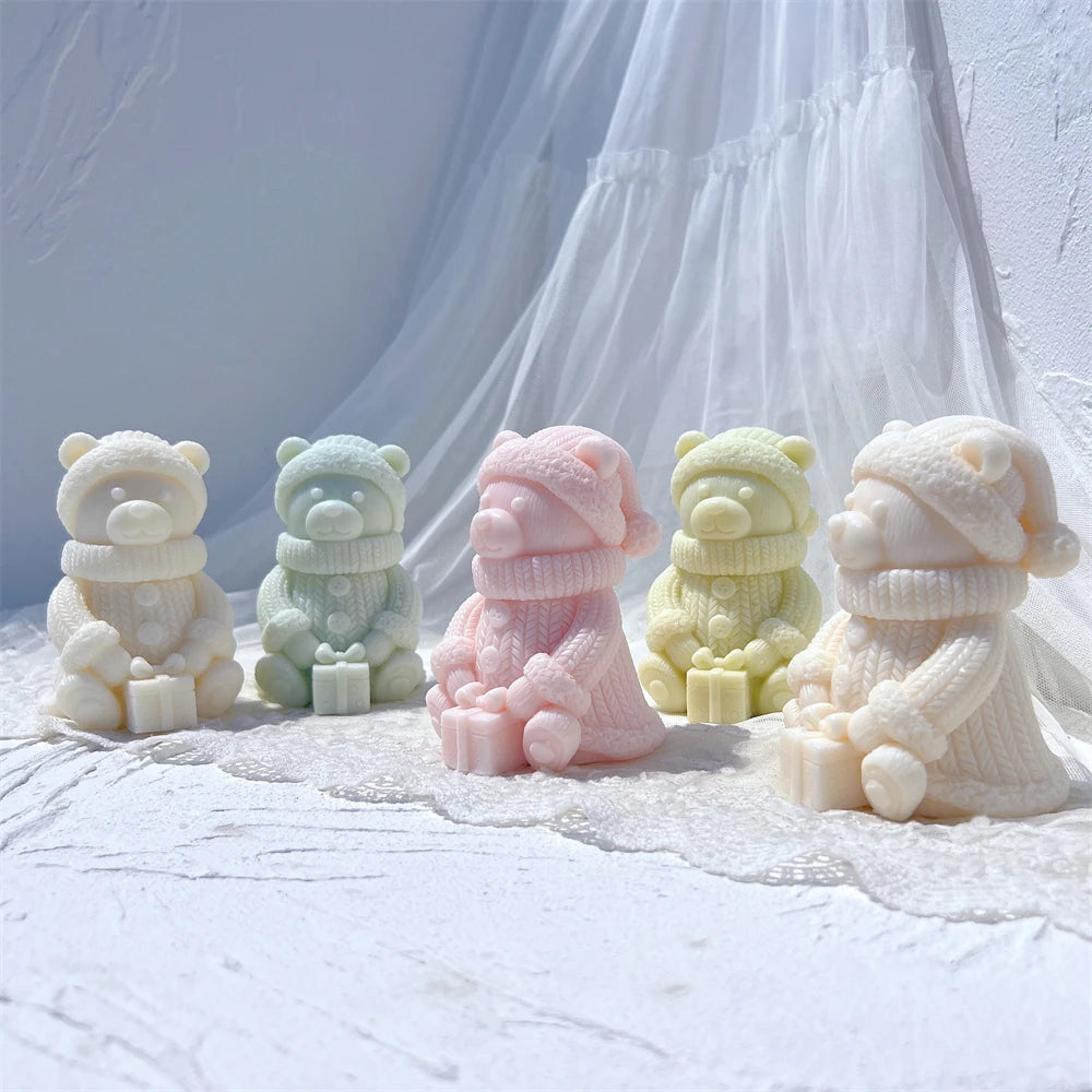Cute Bear Silicone Candle Mold