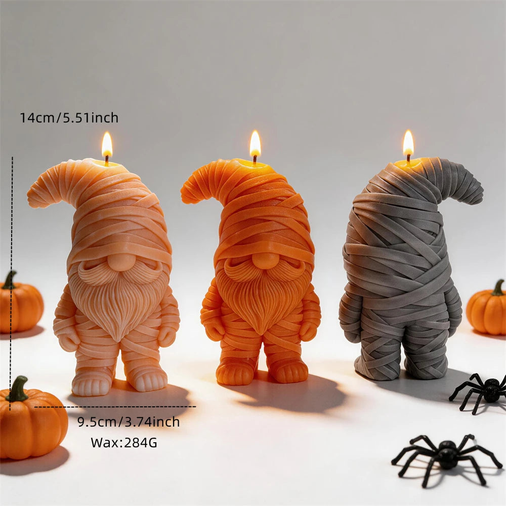 Halloween Mummy Gnome Silicone Candle Mold