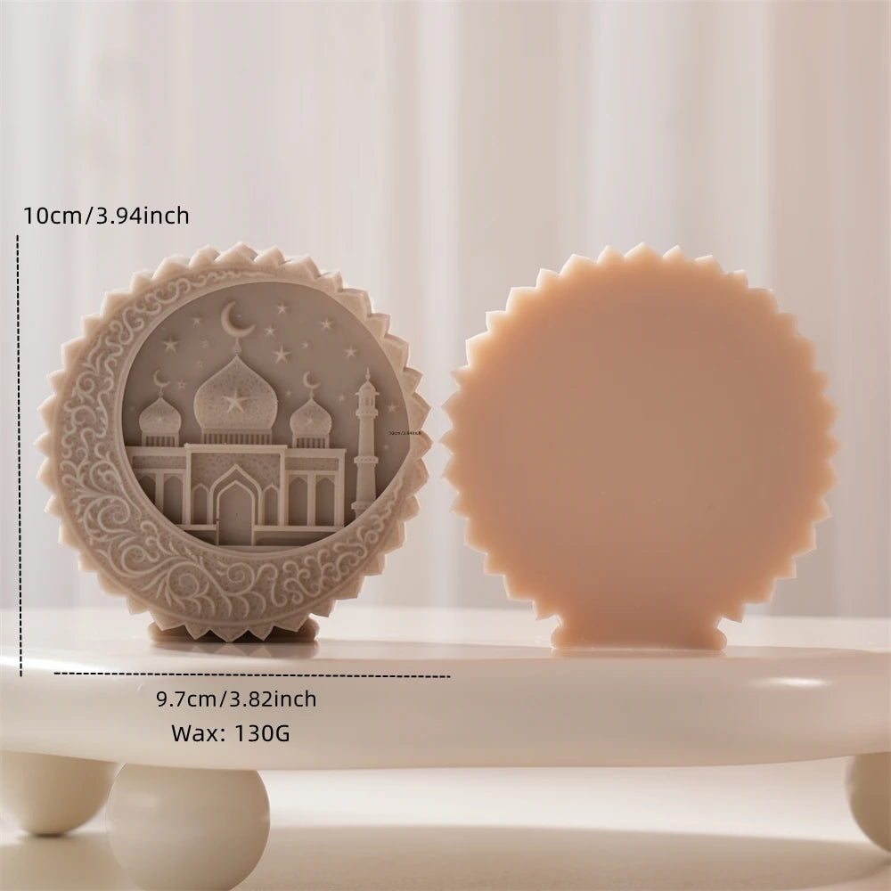 Ramadan Moon Star Silicone Candle Mold for Eid Decor