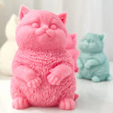 Cute Fat Cat Silicone Candle Mold