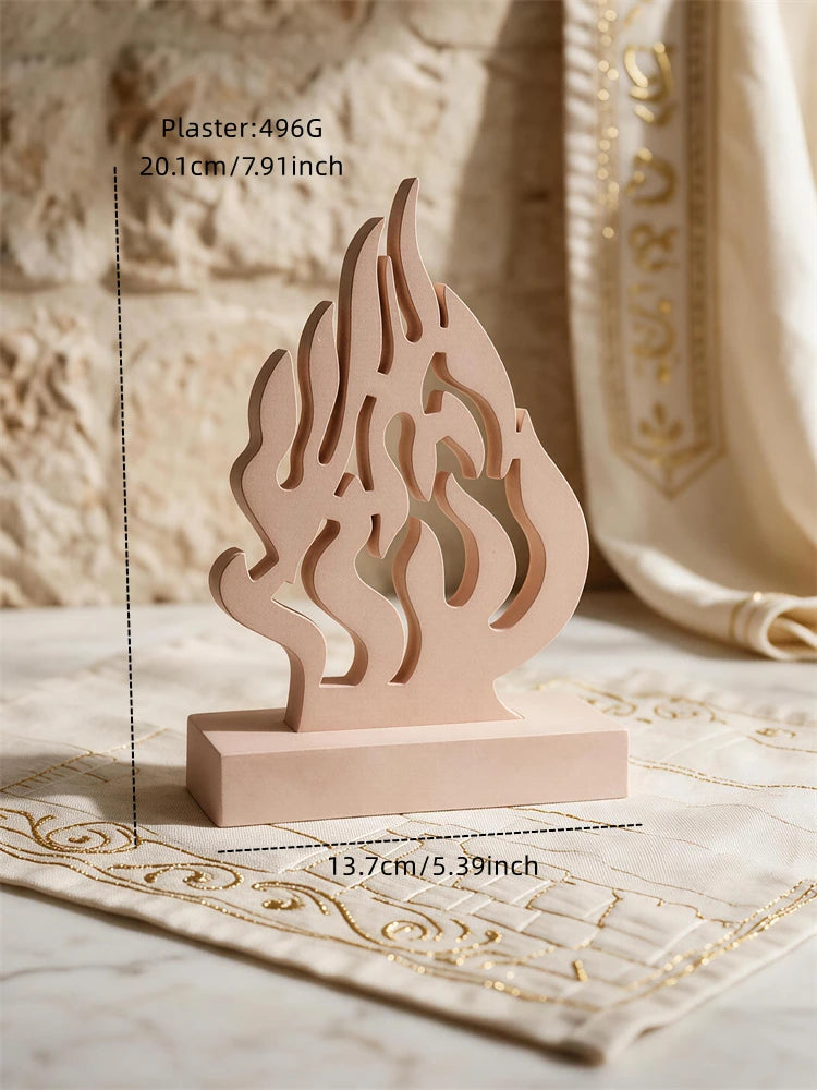 HaEsh Sheli Judaica flame sculpture measuring approximately 20.1 cm high