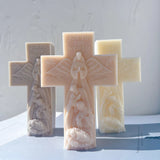 Holy Family Cross Candle Mold Silicone