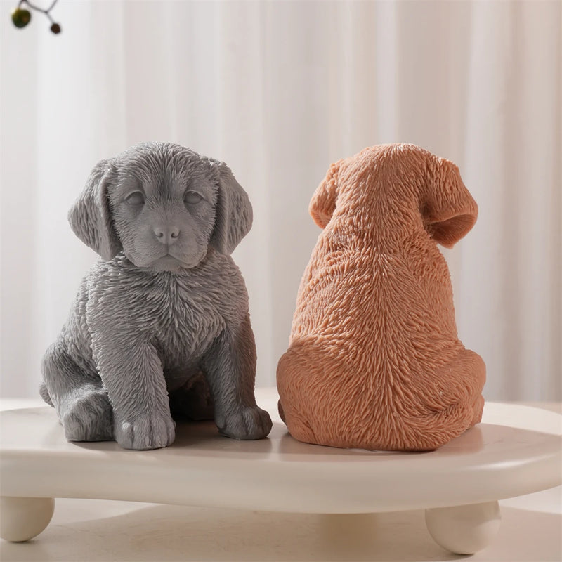Golden Retriever Dog Candle Mold
