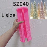 27.2CM Snow Covered Pine Christmas Tree Silicone Candle Mold