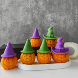 Halloween Witch Hat Pumpkin Silicone Mold