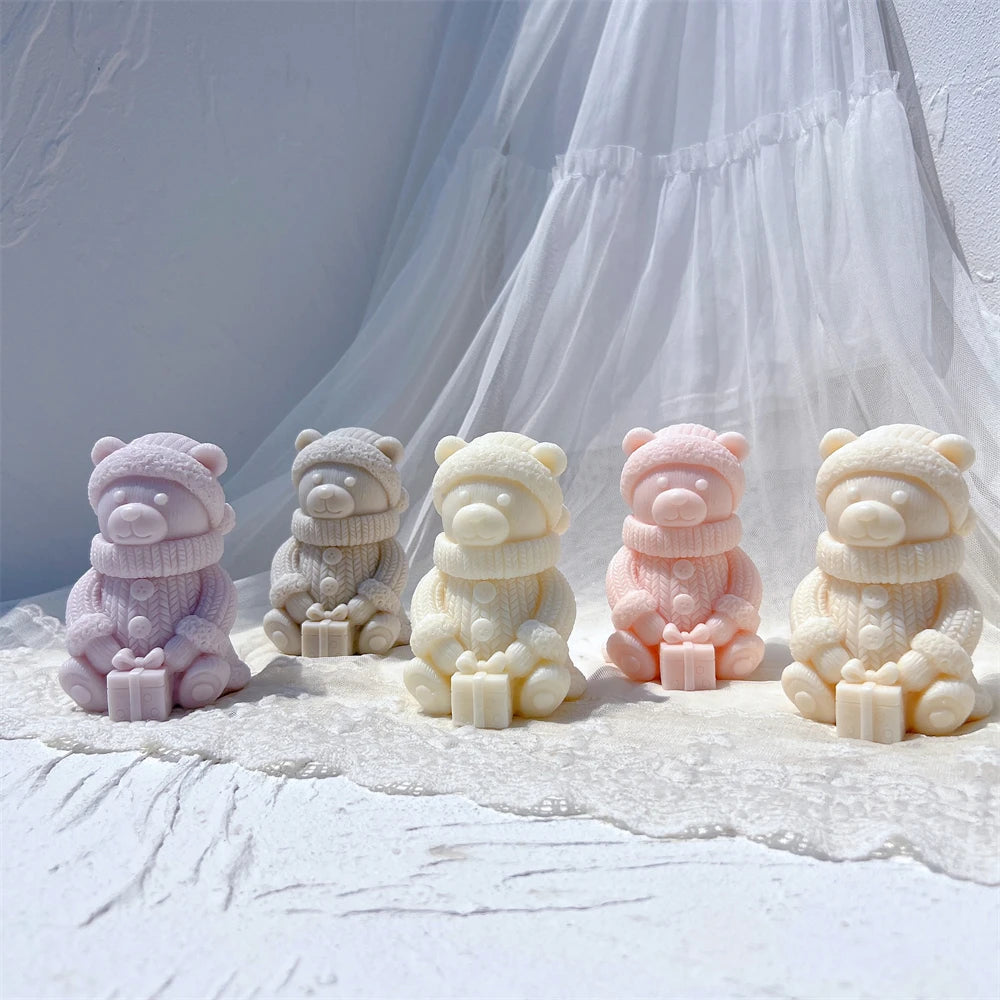 Cute Bear Silicone Candle Mold