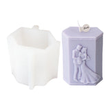 Embossed Married Couple Silicone Candle Mold