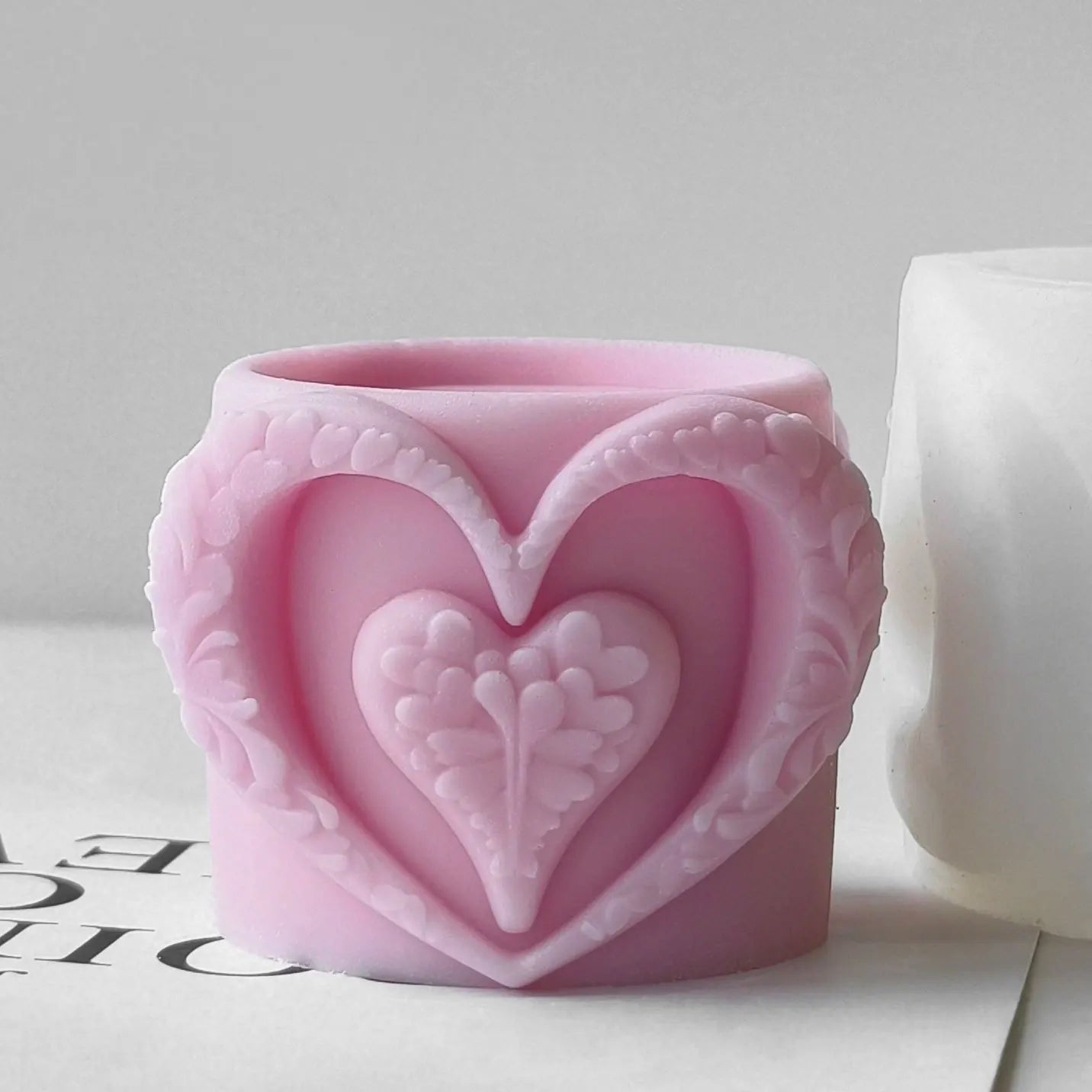 Heart Cup Silicone Candle Mold